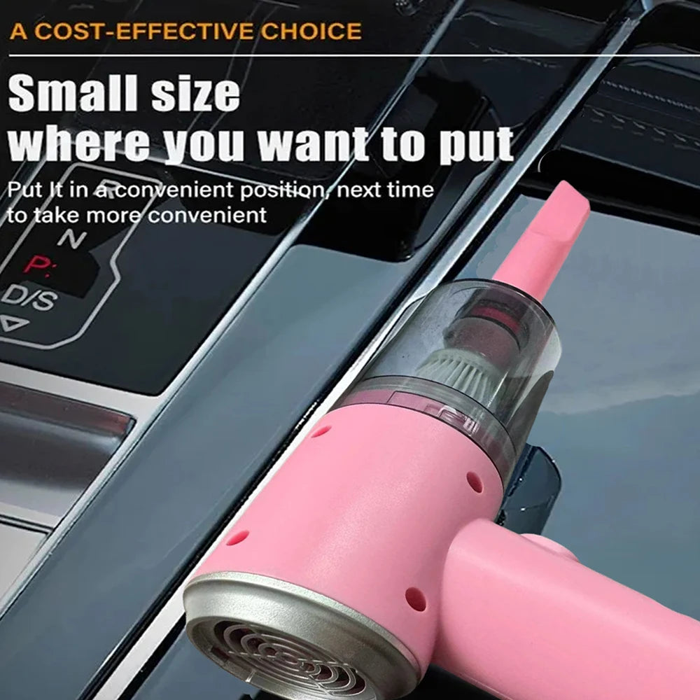 Car Vacuum Cleaner Strong Suction Powerful Mini Cleaning Machines Portable Wireless Handheld Air Blowers Household Appliances