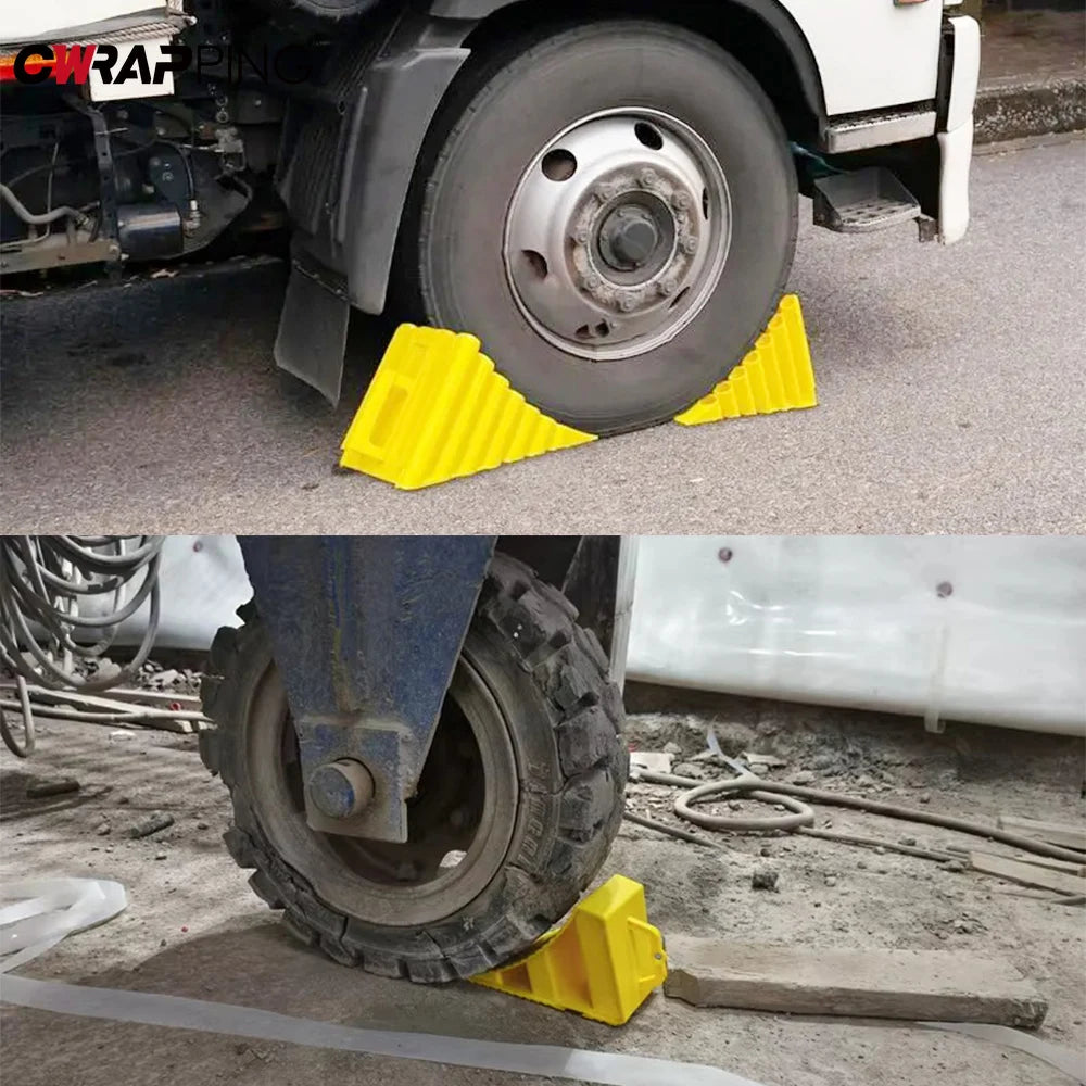 Car Multipurpose Anti-Slip Wheel Chock Portable Tire Chocks Wear-Resistant Tire Stopper Wheel Stopper for Trucks Car Accessories