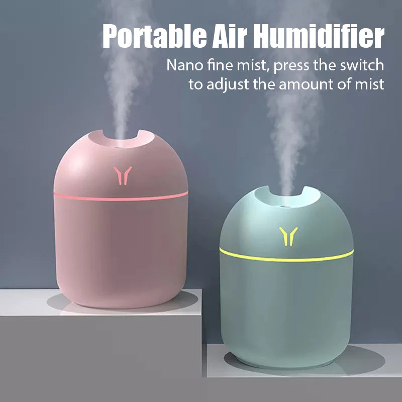 250ML Air Humidifier Home Office Desktop Nano Nebulizer USB Car Mini humidificador Air Aroma Diffuser Cool Mist Sprayer Purifier