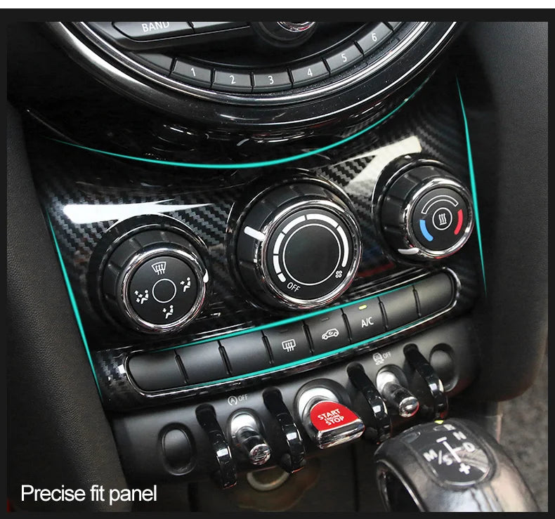 Panel de perilla de coche para BMW Mini Cooper F56 Accesorios F55 Accesorios interiores de automóvil Pegatinas protectoras Estilo de coche modificado