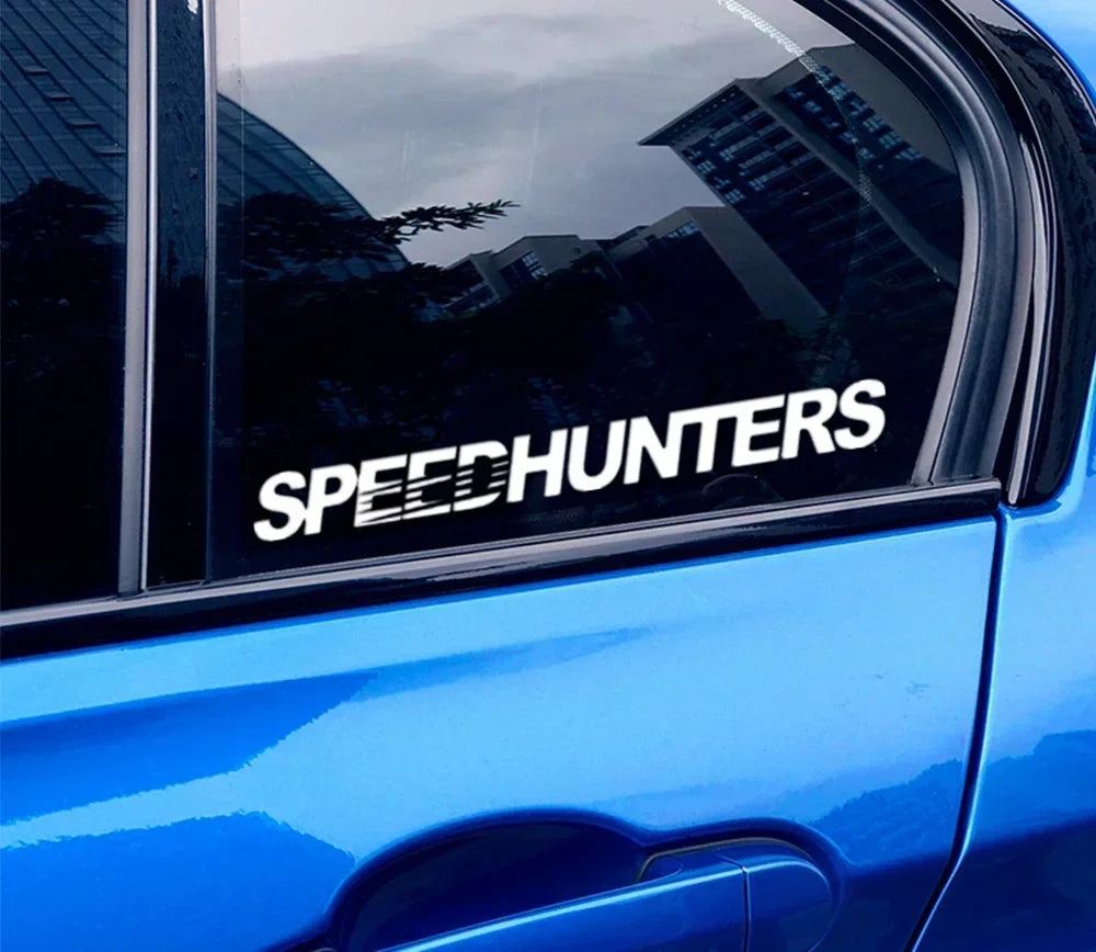 Pegatinas de vinilo para coche con gráficos de Speed Hunters de 100 x 10 cm, resistentes al agua, para carrocería de carreras, parachoques de camión, ventana trasera, accesorios de tuning