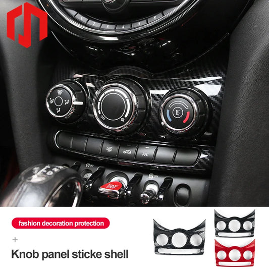 Panel de perilla de coche para BMW Mini Cooper F56 Accesorios F55 Accesorios interiores de automóvil Pegatinas protectoras Estilo de coche modificado