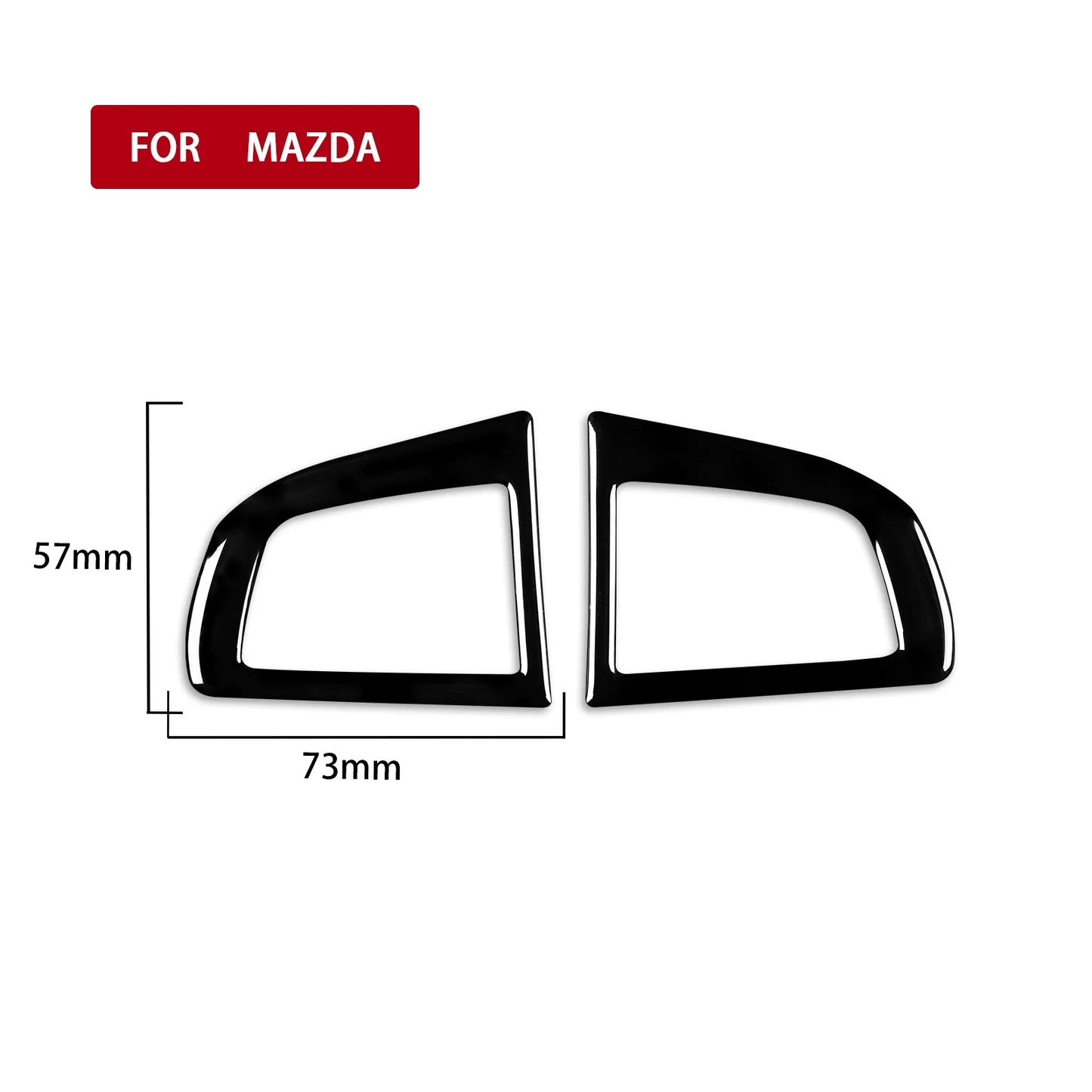 For Mazda 3 Axela 10-13 Mazdaspeed 3 Car Steering Wheel Button Frame Piano Black Sticker Accesorios Coche Interior