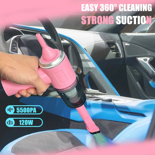 Car Vacuum Cleaner Strong Suction Powerful Mini Cleaning Machines Portable Wireless Handheld Air Blowers Household Appliances