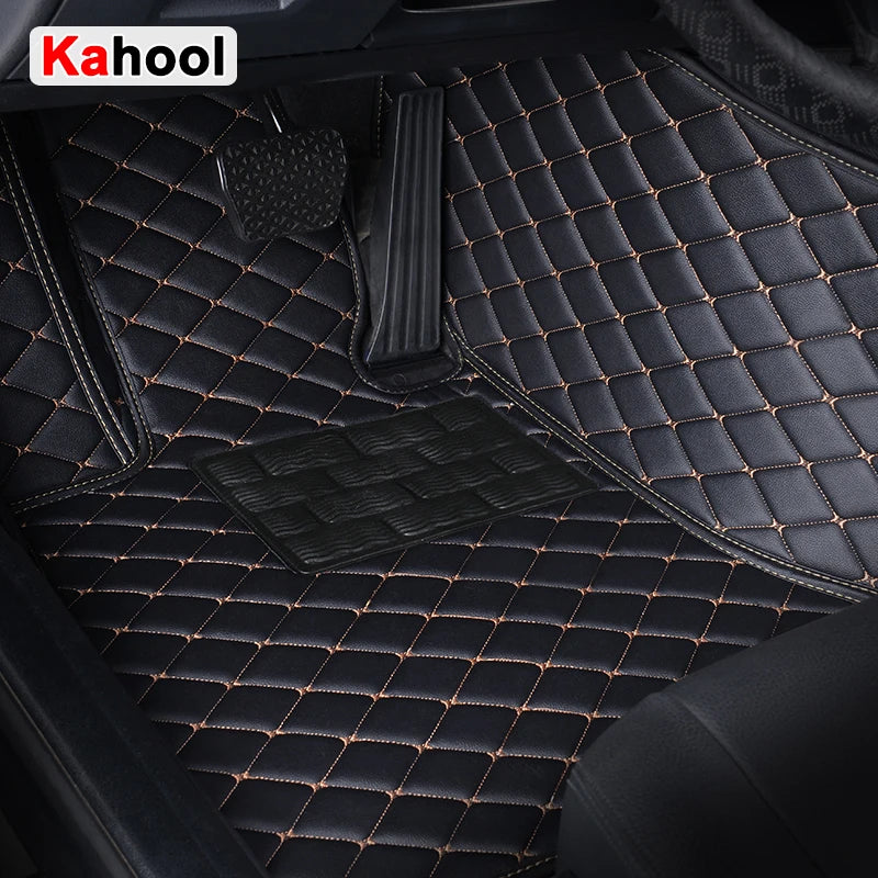 KAHOOL Custom Car Floor Mats For Audi A4 Saloon B8 B9 Auto Carpets Foot Coche Accessorie