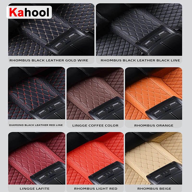 KAHOOL Custom Car Floor Mats For Audi A4 Saloon B8 B9 Auto Carpets Foot Coche Accessorie