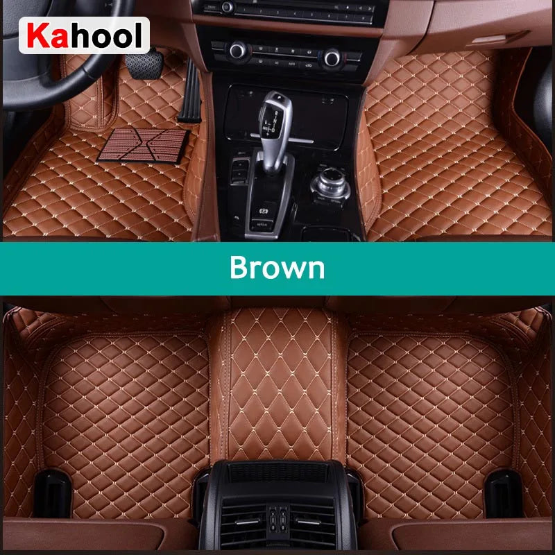 KAHOOL Custom Car Floor Mats For Audi A4 Saloon B8 B9 Auto Carpets Foot Coche Accessorie