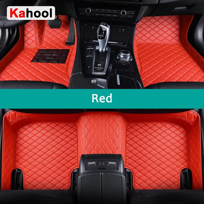 KAHOOL Custom Car Floor Mats For Audi A4 Saloon B8 B9 Auto Carpets Foot Coche Accessorie