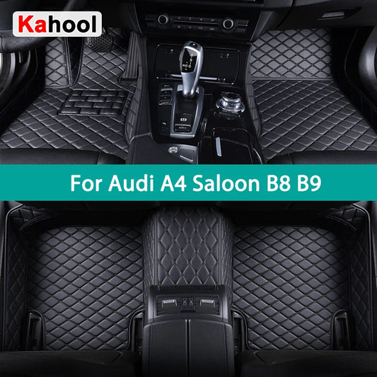 KAHOOL Custom Car Floor Mats For Audi A4 Saloon B8 B9 Auto Carpets Foot Coche Accessorie