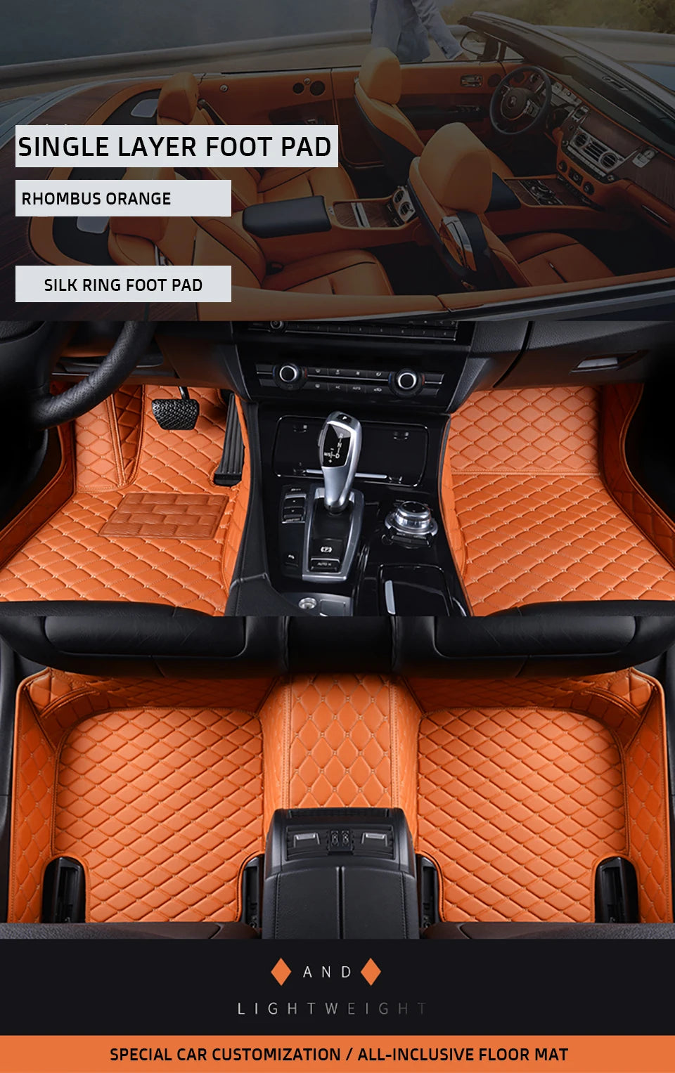 KAHOOL Custom Car Floor Mats For Audi A4 Saloon B8 B9 Auto Carpets Foot Coche Accessorie