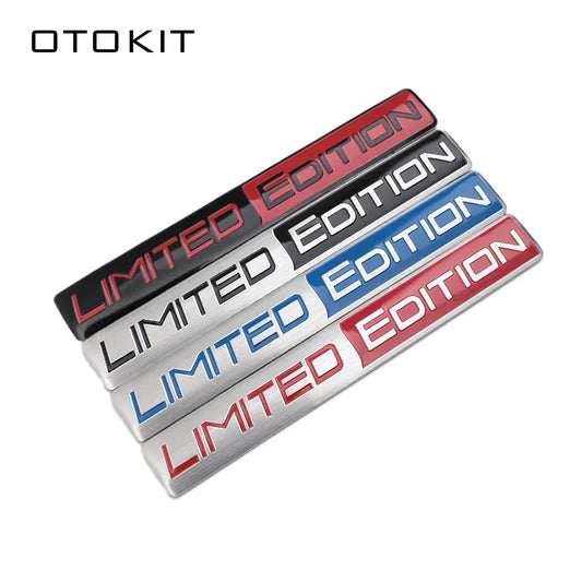 OTOKIT Aluminum Limited Edition Car Trunk Decal Sticker Badge Emblem For Motorcycle Decals Car Tuning Decoration